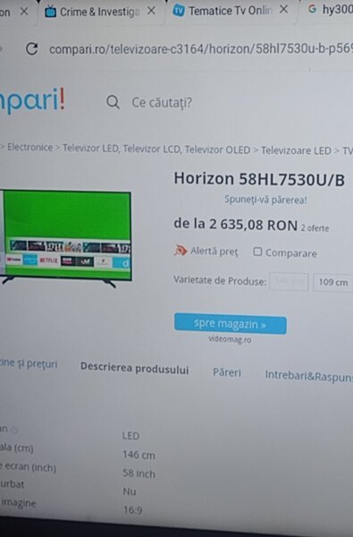 Horizon 4k diagonala 146 cm