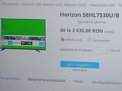 Horizon 4k diagonala 146 cm